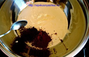 приготовление безе с кофейной начинкой