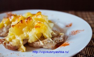 свинина с ананасами