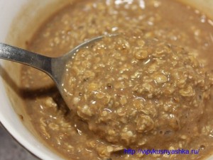 вкусная шоколадная овсяная каша