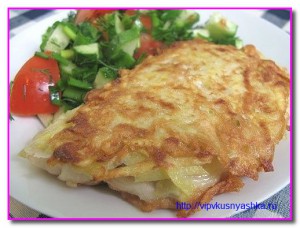 Рыба жареная в картофельной корочке