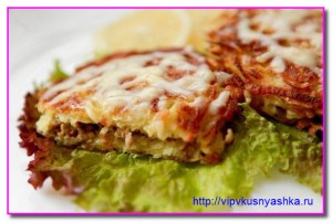 Фаршированные драники с мясом