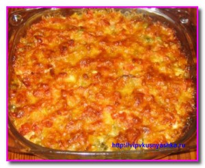 Запеканка с курицей и макаронами